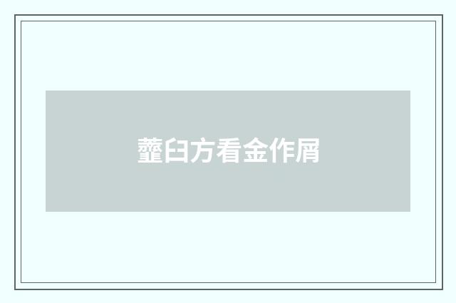 虀臼方看金作屑