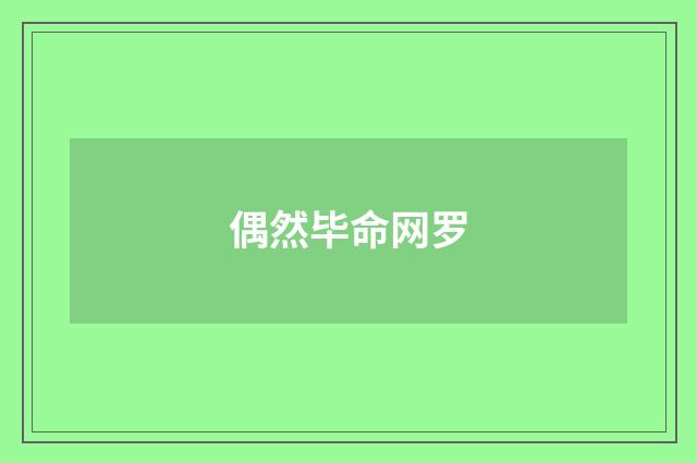 偶然毕命网罗