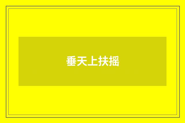 垂天上扶摇