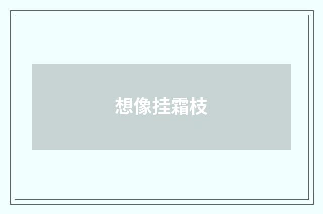 想像挂霜枝