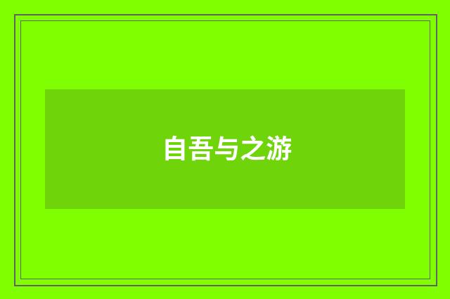 自吾与之游