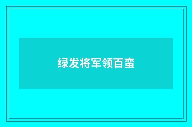 绿发将军领百蛮
