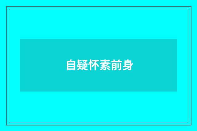 自疑怀素前身