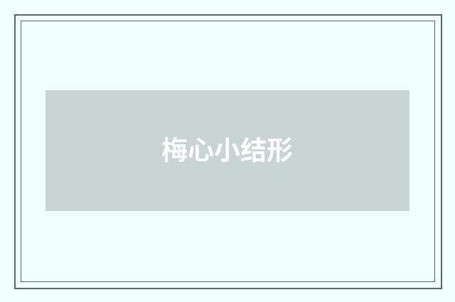 梅心小结形