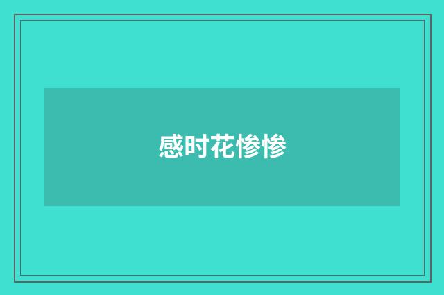 感时花惨惨