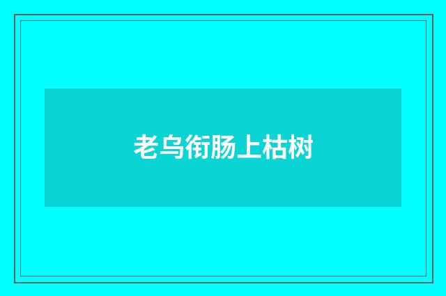 老乌衔肠上枯树