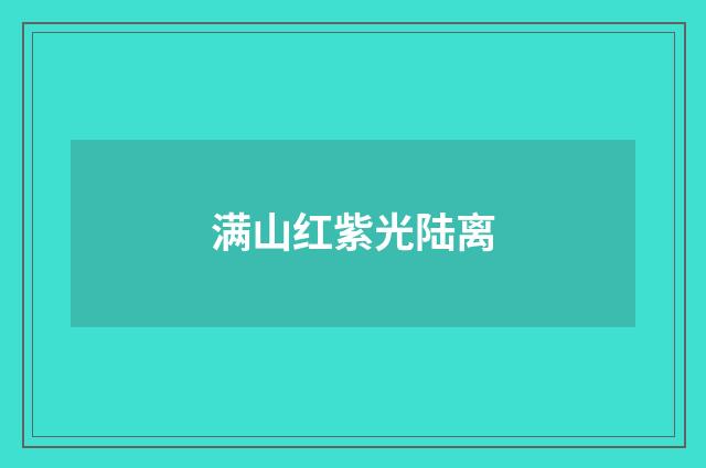 满山红紫光陆离