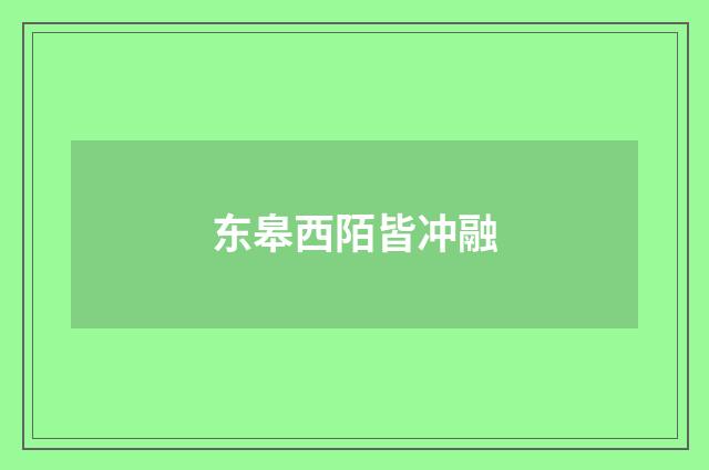 东皋西陌皆冲融
