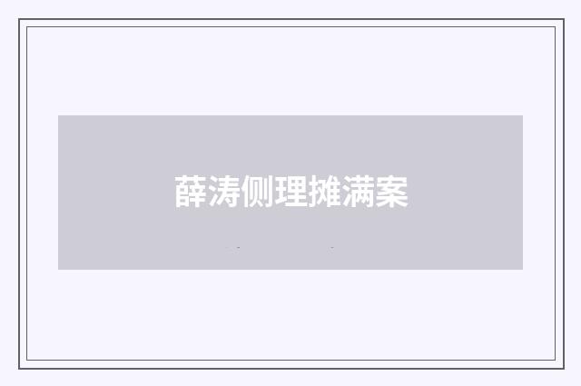 薛涛侧理摊满案