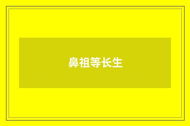 鼻祖等长生