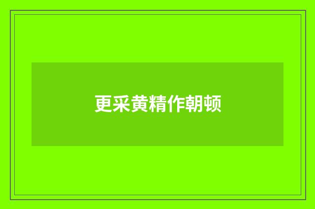 更采黄精作朝顿