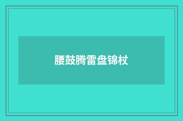 腰鼓腾雷盘锦杖