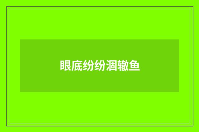 眼底纷纷涸辙鱼