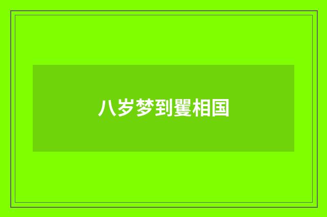 八岁梦到矍相国