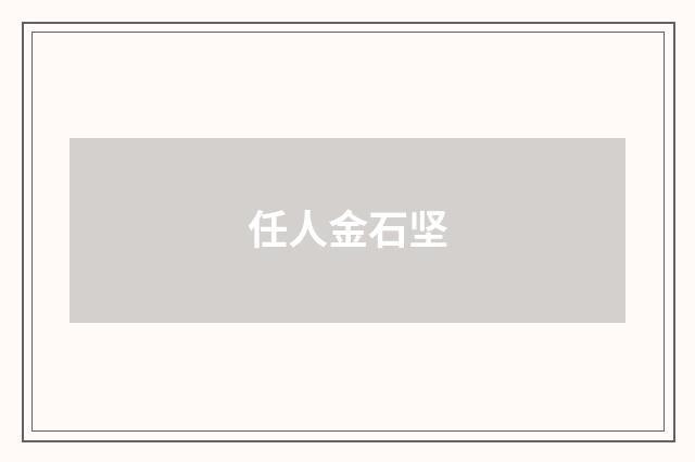 任人金石坚