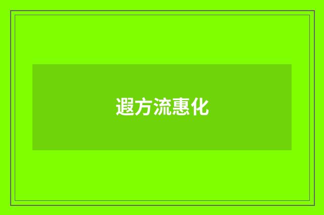 遐方流惠化