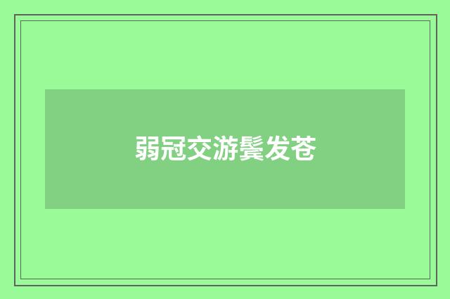 弱冠交游鬓发苍