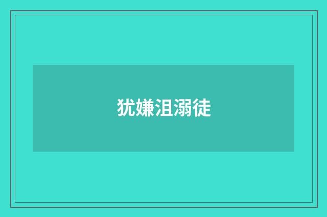 犹嫌沮溺徒