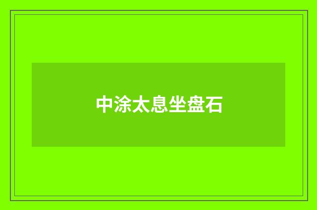 中涂太息坐盘石