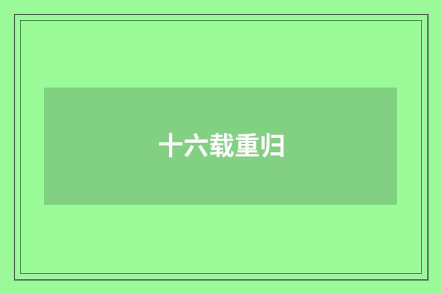 十六载重归