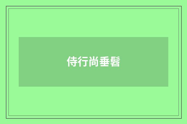侍行尚垂髫