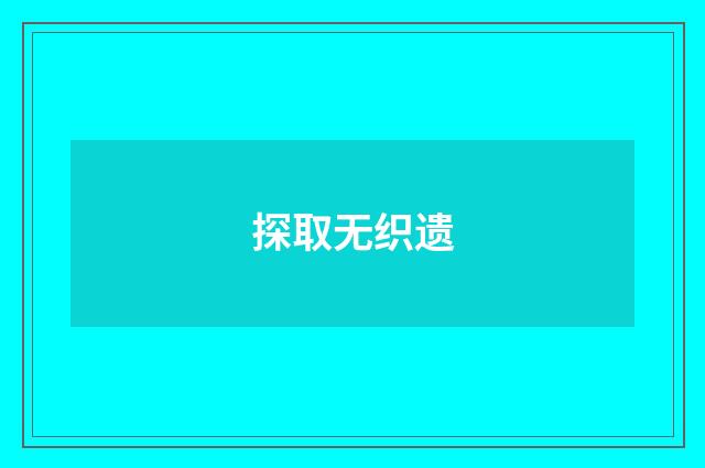 探取无织遗