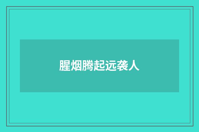 腥烟腾起远袭人