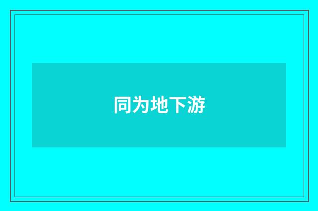 同为地下游