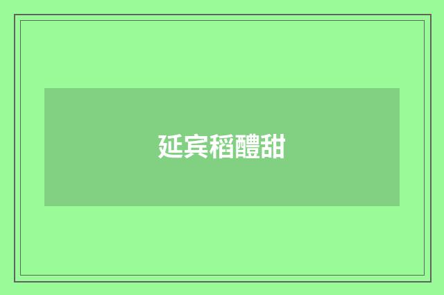延宾稻醴甜