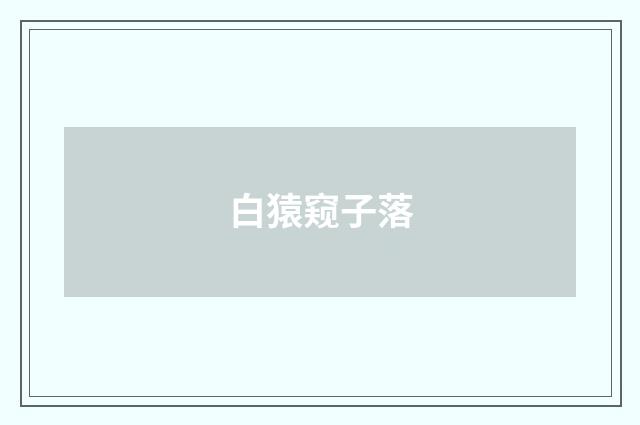 白猿窥子落