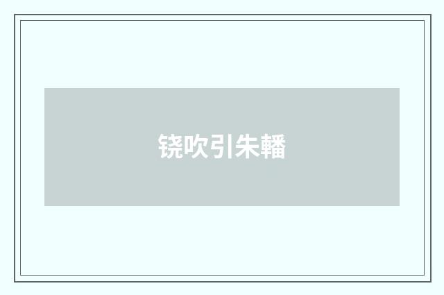 铙吹引朱轓