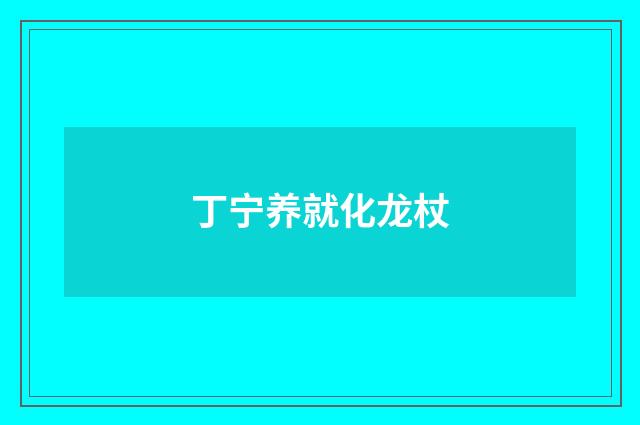丁宁养就化龙杖