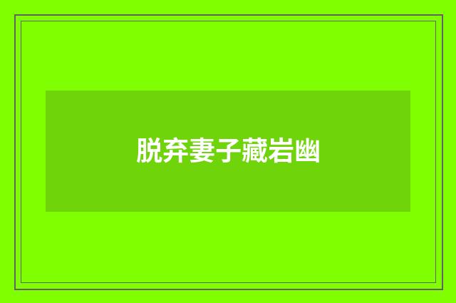 脱弃妻子藏岩幽
