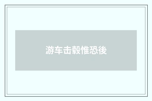 游车击毂惟恐後