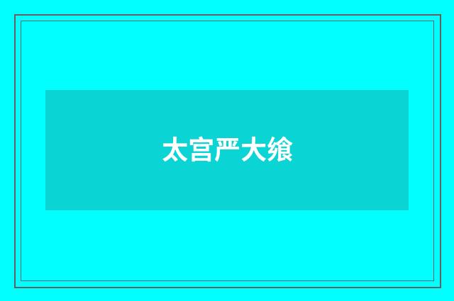 太宫严大飨