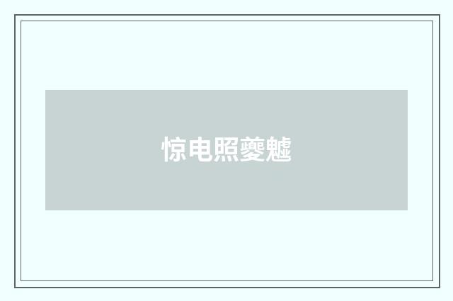 惊电照夔魖