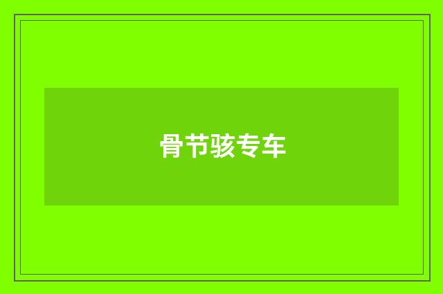 骨节骇专车