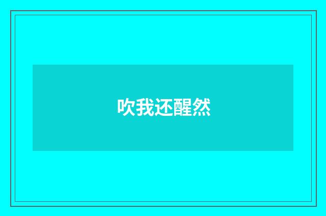 吹我还醒然