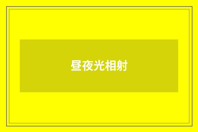 昼夜光相射