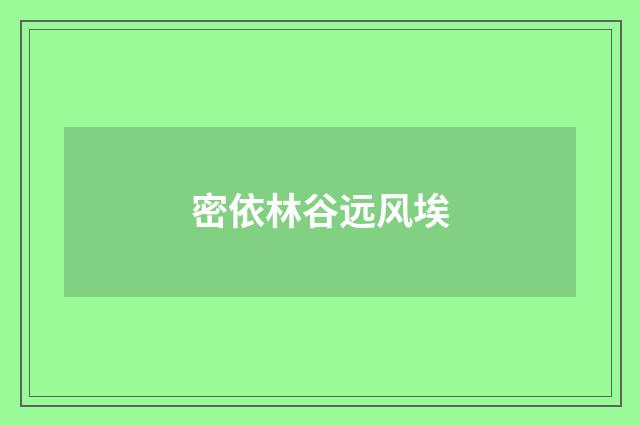 密依林谷远风埃