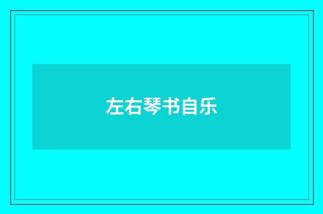 左右琴书自乐