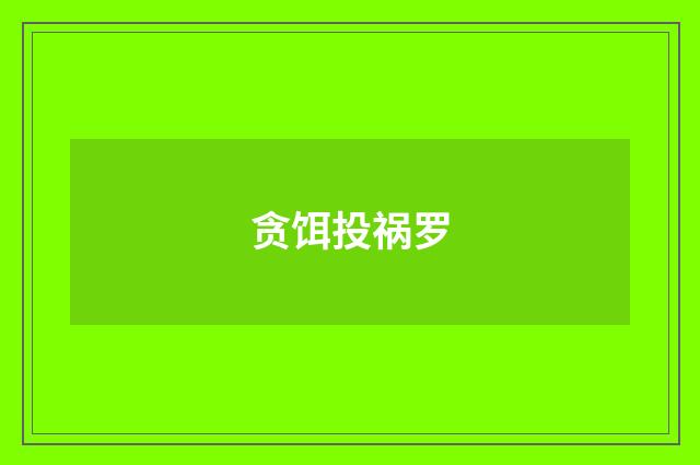 贪饵投祸罗