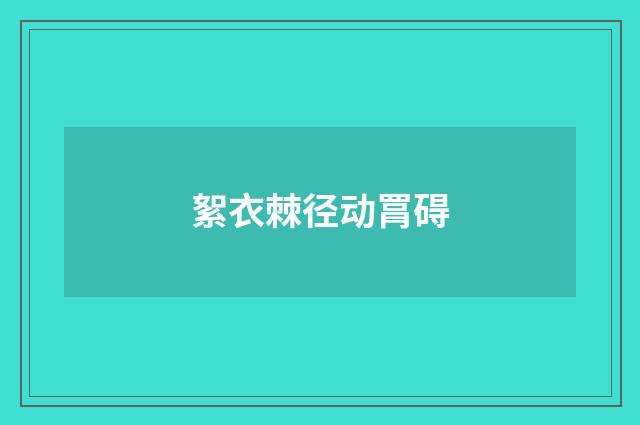 絮衣棘径动罥碍
