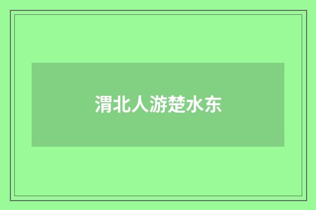 渭北人游楚水东