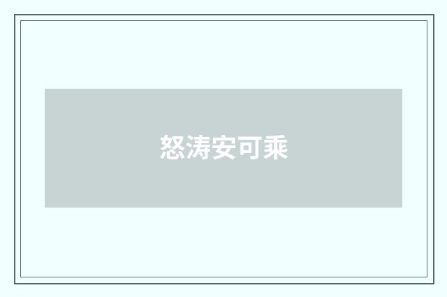 怒涛安可乘