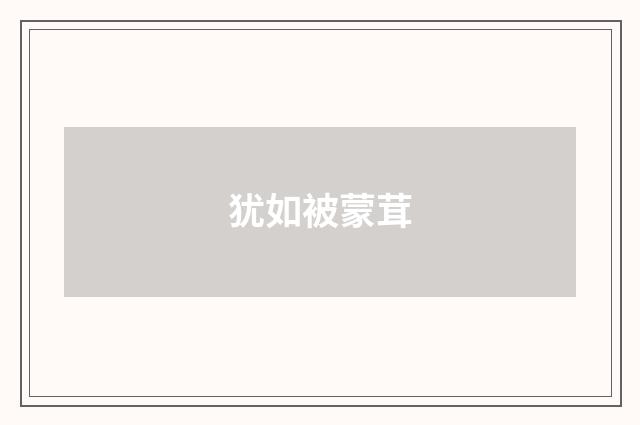 犹如被蒙茸