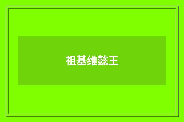 祖基维懿王
