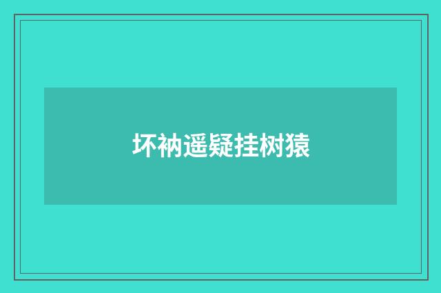 坏衲遥疑挂树猿