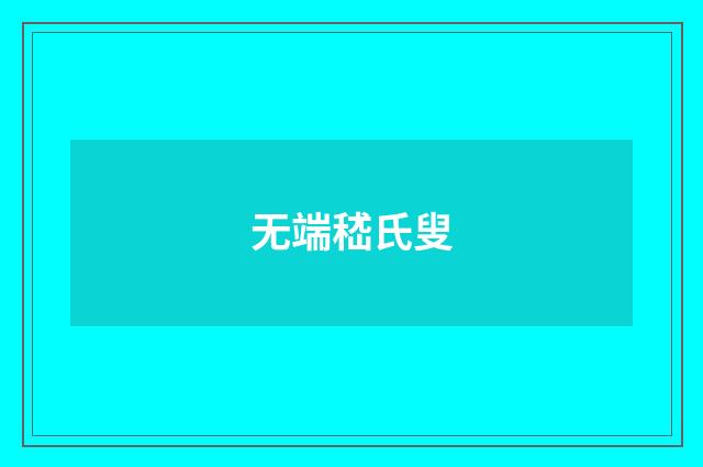 无端嵇氏叟