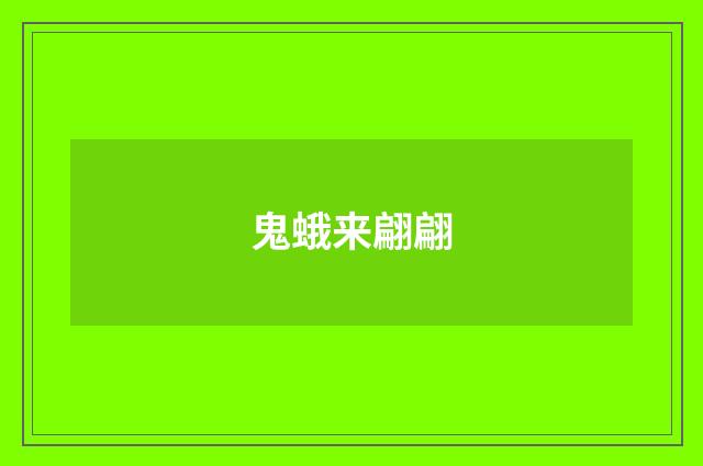 鬼蛾来翩翩